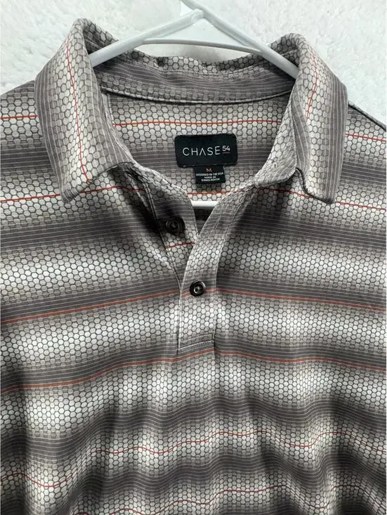 Chase 54 Performance Golf Polo Snakeskin AOP Mens Medium - Picture 1 of 4